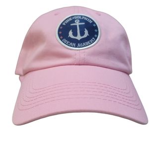 PINK DOLPHIN OCEAN ACADEMY EMBROIDERED ADJUSTABLE  HAT CAP NEW WITHOUT TAGS